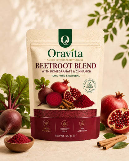 Oravita Beetroot Blend - Cardio Boost with Pomegranate & Cinnamon