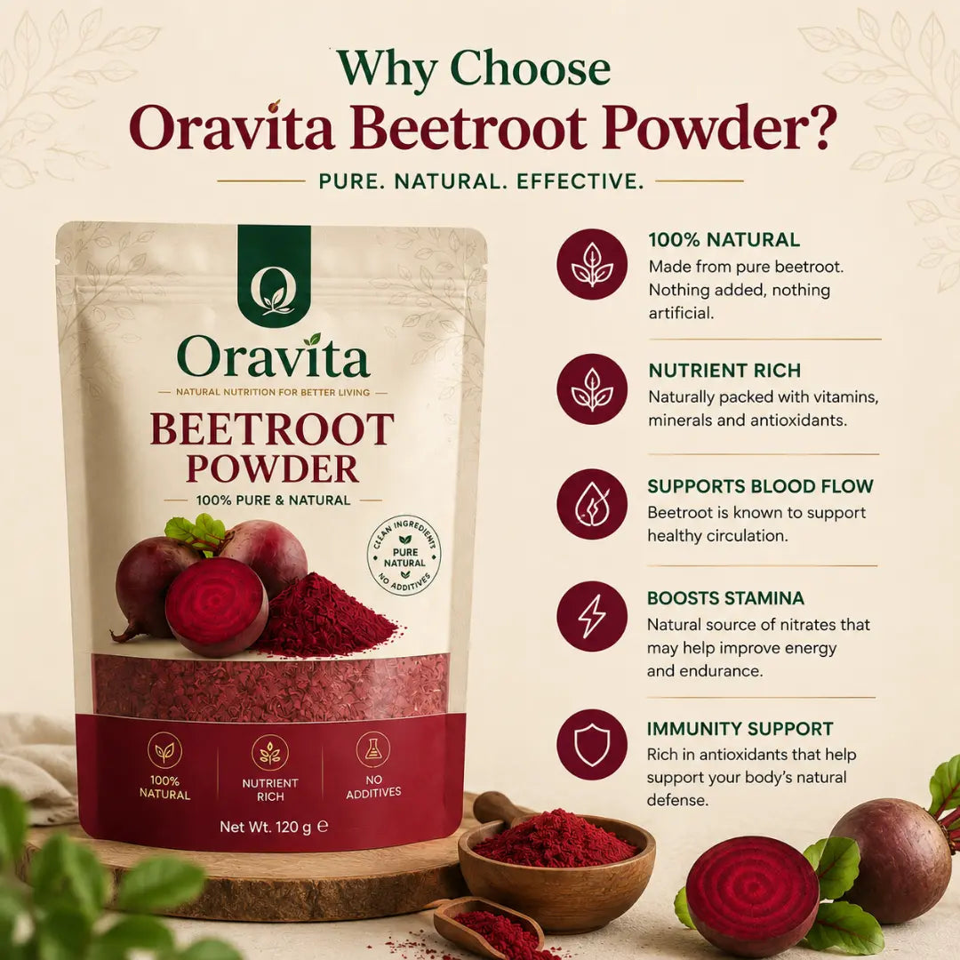 Oravita Beet Bloom – Pure Beetroot Powder